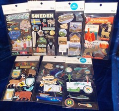 LOT of Recollections Stickers 7 NEW Packs Travel & Leisure USA National Parks +