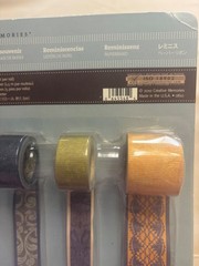 NEW Creative Memories Paper Ribbon REMINISCE 4 Rolls Open Box Contemporary