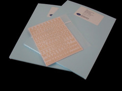Lot 2 LightBlue Photo Mounting Paper,Gr Length Stickers Pastel, Mini Beige ABC’s