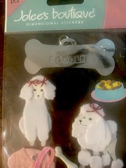 Jolee’s Boutique French Poodle 2 PKGS STICKERS Each Different Rare NIP