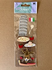 Jolee’s Scrapbook World Travel Stickers Lot Of 8 Paris France London Italy