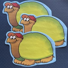 Vintage 90s Note Stationery Frank Shaffer Turtle Mouse Elephant Paper Sheets Lot