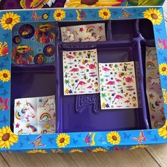 VTG Lisa Frank My Sticker Collection Box Kittens w/Stickers