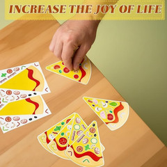 48 Sheets Make a Pizza Stickers, Make Your Own Pizza Stickers Crafts Party Suppl
