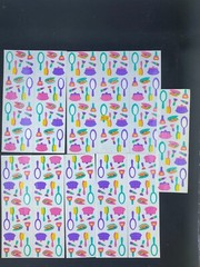 Mrs. Grossman’s Sticker Lot of 10 Makeup Mod Sheets Vintage 1994 Mirror Purse