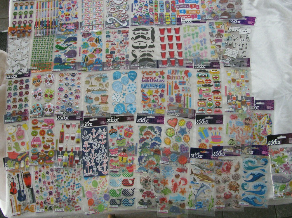Sticko Stickers U PICK NEW IN PACKAGE