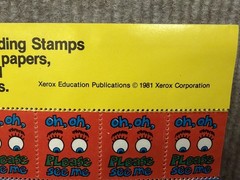 Vintage 80s Lick N Stick Stamp Stickers – 6 full sheets