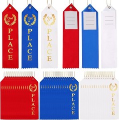 48PCS Award Ribbons, Medal Ribbons for 1st, 2nd, 3rd Place, Event Card & Rope…