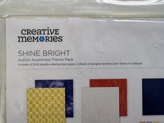 Creative Memories Shine Bright 4 12/12 Dbl Sided 2 Sheet of Stickers 1 cardboard