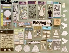 Large Lot of Wedding Stickers and Stamps! Jolee’s Boutique, K & Co,, Etc