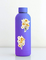 Daffodils Flower Die Cut Vinyl Stickers Set Scrapbooking Laptop WaterBottle