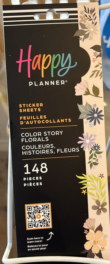 The Happy Planner Stickers Color Story Florals 148 Pieces 8 Sheets Brand New