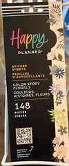 The Happy Planner Stickers Color Story Florals 148 Pieces 8 Sheets Brand New