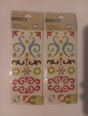2 Packs- Studio 112 Whimsy Swirl & Frame Pillow Stickers, NEW