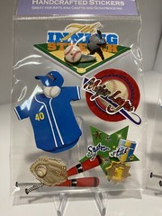 Miss Elizabeth’s/Keepsake Essentials Scrapbook Stickers – Baseball – Lot of 3