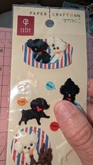 Midori Paper Craft Dogs Puppy Dimensional Stickers New In Pack 2004