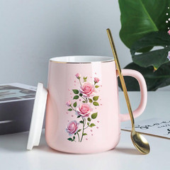 14 Pieces Beautiful Rose Flower UV DTF Transfer Stickers, Waterproof, Scratch Re