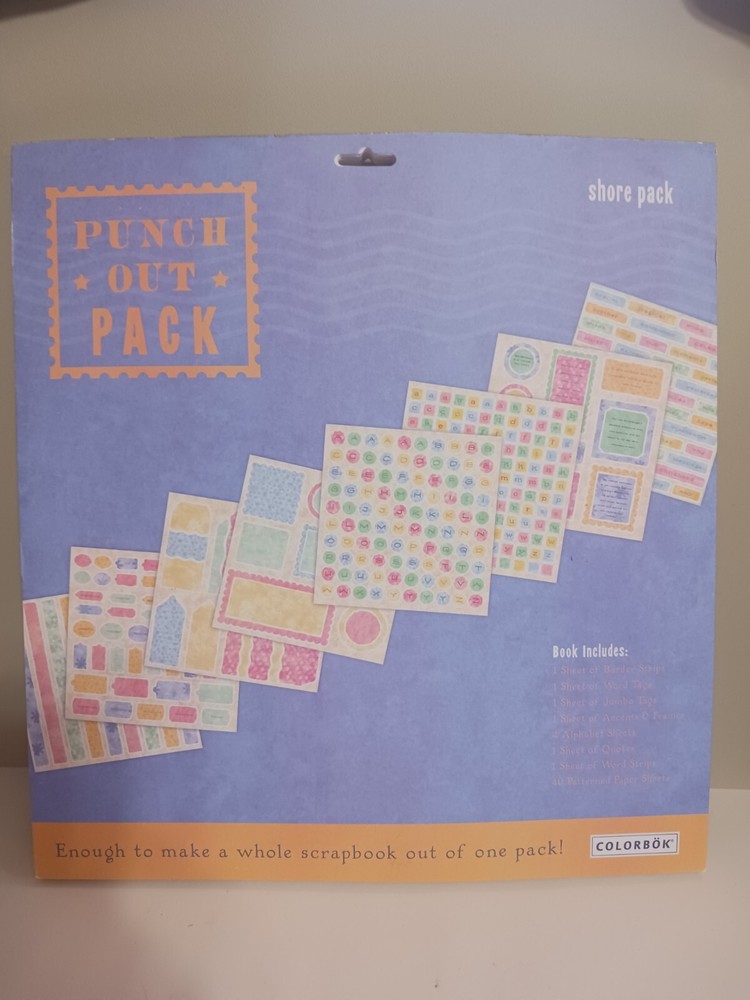Colorbok 12 X 12 Punch Out Pack «SHORE» – 50 SHEETS!!!!