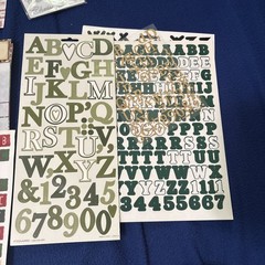Large scrapbooking supplies christmas lot-12×12 Paper, Stickers, Embellishments