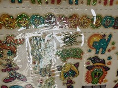 Vintage Lisa Frank Halloween Body Stickers LOOSE WRINKLED BUBBLED