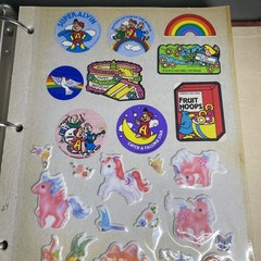 2500+ Stickers Vintage 80s Puff Scratch N Sniff Binder 48 Pages Michael Jackson
