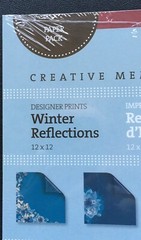 2009 Creative Memories, 12×12 Winter Reflections 8 Sheets Paper Pack NIP