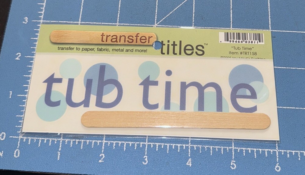 MY MINDS EYE Tub Time Rub On Transfer Titles – NIP