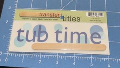 MY MINDS EYE Tub Time Rub On Transfer Titles – NIP