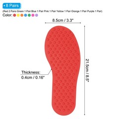 8 Pairs Feet Markers for Classroom Plastic Floor Foot Shaped Markers 7 Colors
