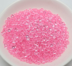 2000 Pink Acrylic 4mm Diamond Confetti Wedding Deco Supplies Table Scatter