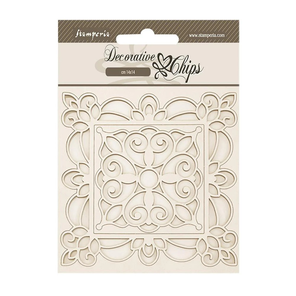 Stamperia Decorative Chips – Herbarium Silvae Frames, SCB278