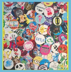 CLEARANCE GRAB BAG 250 + Precut RANDOM BOTTLE CAP IMAGES ASSORTMENT 1 in LIMITED