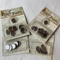 Life’s Journey K & Co. Metal Embellishments Silver Oval & Round Frame Ups