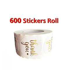 600 Pcs 1.5″ Thank You Sticker – Sincere Gratitude Thank You Stickers Labels