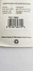 Vtg Sandylion Stickers NIP Fuzzy Panda Bears Class Pack Flocked