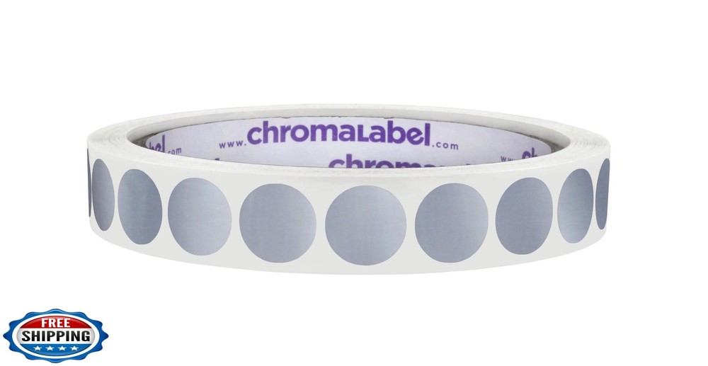 ChromaLabel 1/2 Inch Round Colored Stickers, Permanent Sticky Dots Ideal Offi