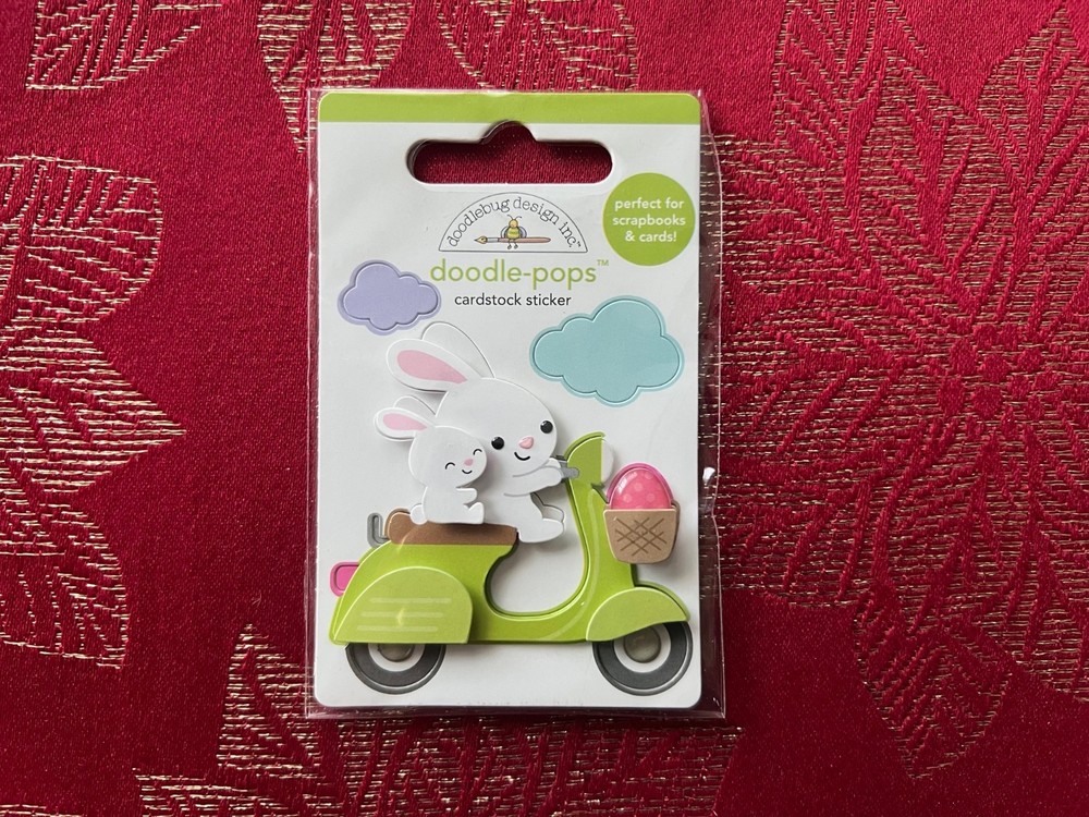 YOU CHOOSE – EASTER Rare & Retired Doodlebug Doodle-Pops 3D Sticker – SOOOO CUTE