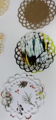 Minature Doilies LOT 30 hand punched scrapbooking embelishments card paper 1.5″