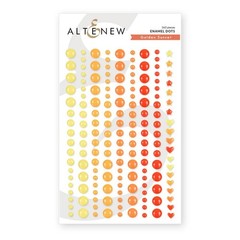 ALTENEW – ENAMEL DOTS – GOLDEN SUNSET – 163 PIECE – 3 SIZES + HEARTS & STARS
