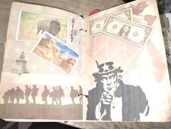 USA America Junk Journal Scrapbook