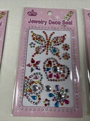 Gem Stickers Rhinestones 3D Self Adhesive Craft Scrap Book Cellphones 3 Patterns