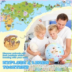 Vibrant 1300+ Animal Stickers with 8 Sheets for Kids – Fun Learning & Crafting