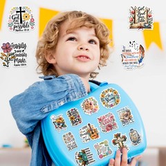 100 Pcs Christian Faith Stickers – Bible Verse & Inspiration Quotes | Christ