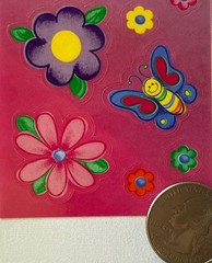 GROOVY GIRL Stickers(19pc) Creative Expressions•Flowers •Sunflowers•Butterflies