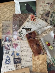 Vintage Bird Ephemera Bundle Junk Journal Kit Cottagecore Nature Scrapbook 69 Pc