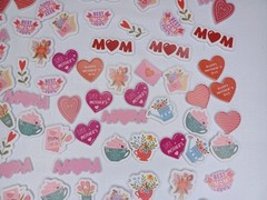 168 Mother’s Day Dimensional 3D Foam Sticker Lot Classroom Craft Stickers