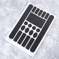 Bicycle Frame Protector Set Carbon Fibre Durable Vinyl Stickers Black