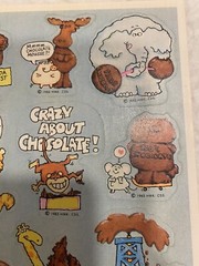 Hallmark Silly Scents Chocolate Scratch Sniff 1983 RARE One Sheet Animal Theme