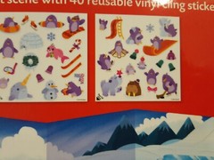 Mindware Penguins Stickers 40 Count With Fold Out Winter Scene