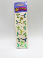 Sealed Vintage Sandylion Mother Of Pearl Hummingbird Bird Stickers